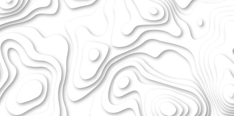 Abstract white papercut pattern background design .3d wave paper texture vector illustration .seamless fabric waves lines backdrop .