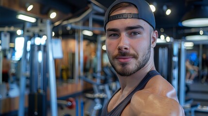 Feeling motivated after a great workout session. Captured it with a mirror selfie!