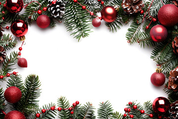 Christmas Mockup with Christmas Tree Decorations