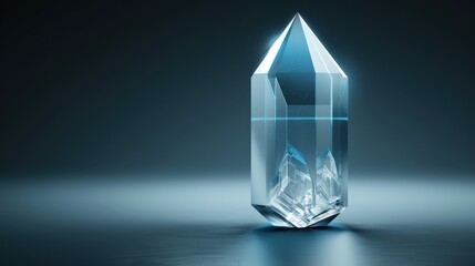 A mystical crystal symbolizing enlightenment in a quest and vow