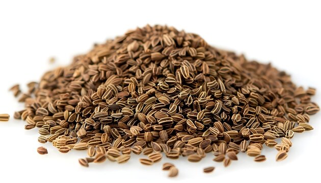 cumin seeds isolated on white