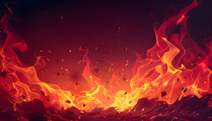 Fototapeta premium fire background