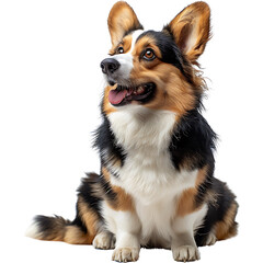 Fototapeta premium Corgi dog, transparent background