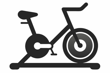An Exercise bike icon vector illustration