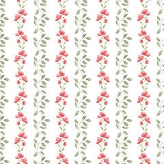 Seamless watercolor floral pattern. Autumn. Pattern for fabric. Home textiles. Tablecloth. Watercolor. Texture. Scrapbooking. Flowers Autumn. Spring. Wedding invitations. Holidays.