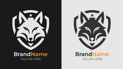 Simple yet powerful angry fox logo