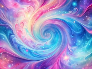 Vibrant iridescent watercolor background featuring swirling shades of pink, blue, and purple, blending into a mesmerizing abstract pattern with subtle texture and shine.