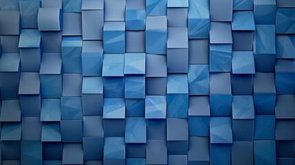 Abstract Blue Square Pattern.