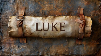 Historic Parchment of Luke: Sacred Scripture for Theological Education and Spiritual Reflection