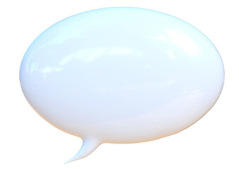 シンプルな吹き出しフレーム　楕円