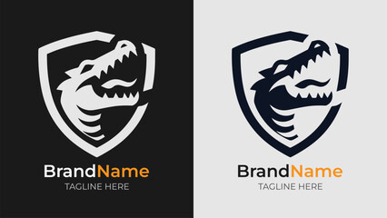 Iconic crocodile head logo for memorable branding
