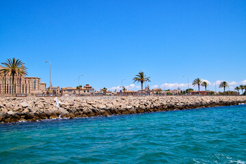 Reise nach Mallorca. Die K&uuml;ste von Palma de Mallorca.