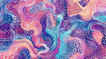 Abstract Colorful Background with Dotted Pattern.