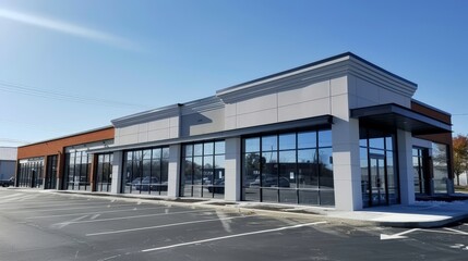 This unit features 2,500 square feet of open floor space, high ceilings, and large display windows. Ideal for a boutique or specialty store, with ample parking available for customers