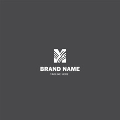 M abstract logo design VACTOR