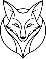 Obraz premium fox logo type design vector with ai