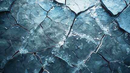 Cracked ice surface background