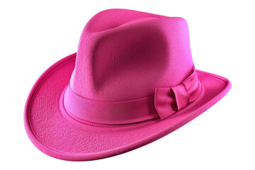 Pink hat isolated on transparent background