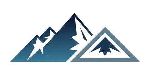 A Pictorial Mark for an Outdoor Adventure Company Featuring a Mountain Logo