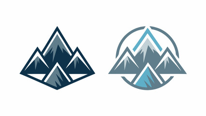 A Pictorial Mark for an Outdoor Adventure Company Featuring a Mountain Logo