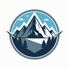 A Pictorial Mark for an Outdoor Adventure Company Featuring a Mountain Logo