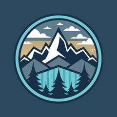 A Pictorial Mark for an Outdoor Adventure Company Featuring a Mountain Logo