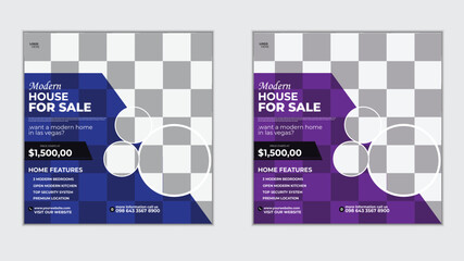 Business marketing banner for social media post template.
