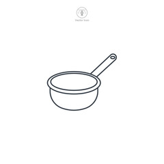 Frying Pan icon theme symbol vector illustration isolated on white background