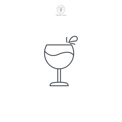 Wine Glass icon theme symbol vector illustration isolated on white background
