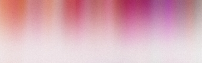 Fototapeta premium Pink and orange gradient fading to white abstract grainy texture background
