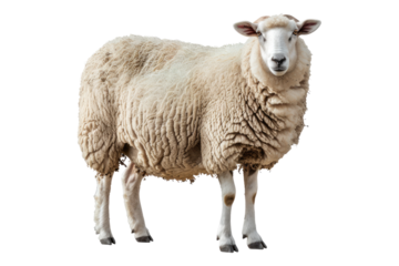 Sheep isolated on transparent background