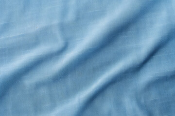 Fototapeta premium Processed collage of folded denims jean blue fabric texture. Background for banner, backdrop
