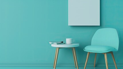 A modern bedroom with a fiddle leaf fig plant, a wooden side table, and a knit blanket on a bed with multiple throw pillows