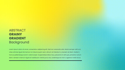 Yellow, blue mint green white color wavy gradient rough abstract background shine bright light and glow template empty space , grainy noise grungy texture