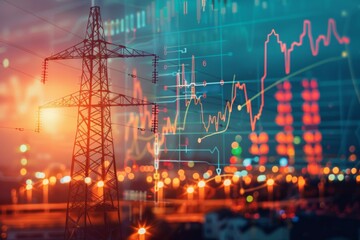 Illustration depicting rising energy prices, symbolizing increased costs and economic impact.