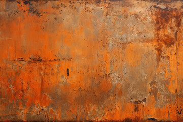 Processed collage of old rust metal wall surface texture. Background for banner, backdrop