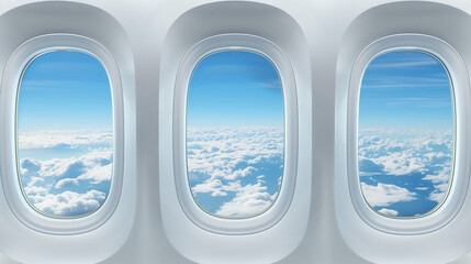 view from airplane window