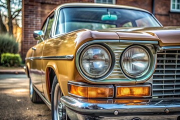 vintage car on a street