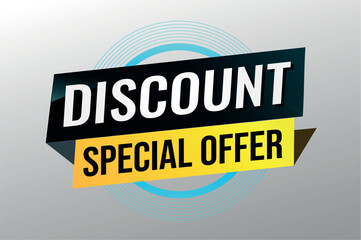 discount special offer poster banner graphic design icon logo sign symbol social media website coupon

