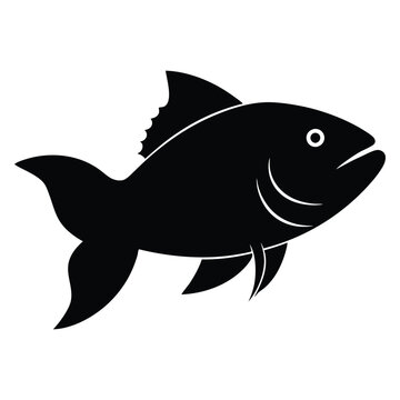 recommend clip art: Fish or seafood flat icon for food apps and websites