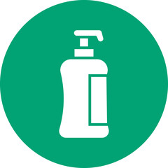 Shampoo glyph circle icon