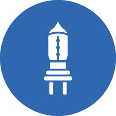 Light glyph circle icon