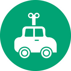 Obraz premium Car glyph circle icon