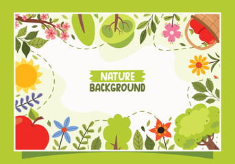 Template Design With Nature Elements