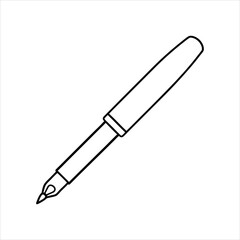 pen silhouette vector