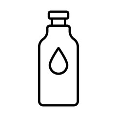 Water bottle line icon
