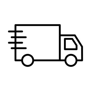 recommend clip art: Delivery Truck line icon