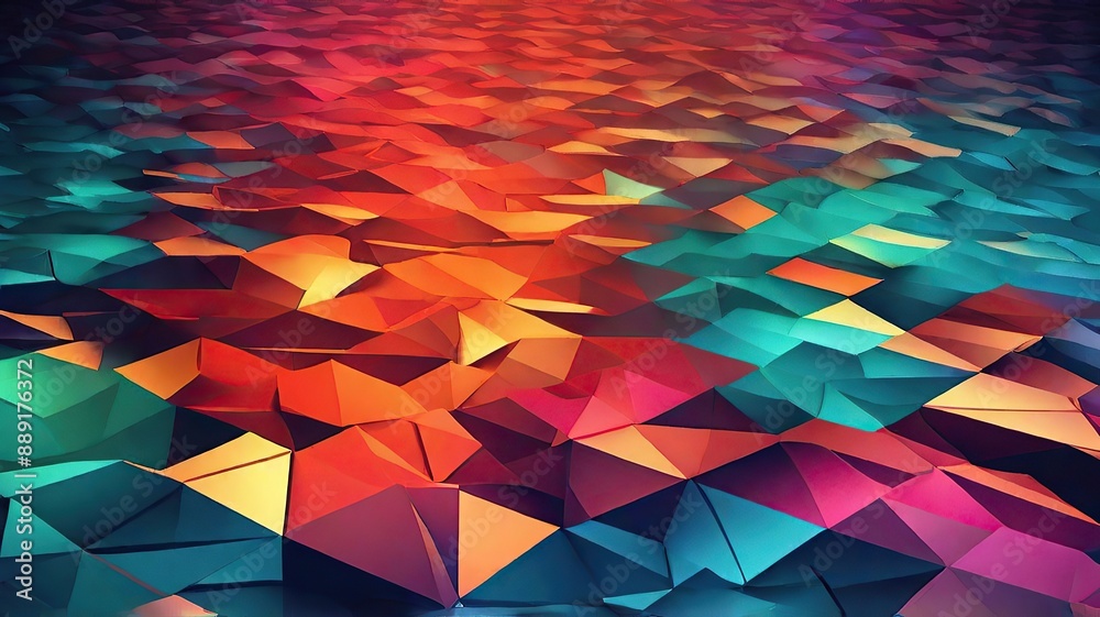 Wall mural abstract background with triangles