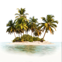 Fototapeta premium deserted paradise island.