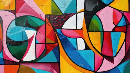 Fototapeta premium Abstract Graffiti Art in Urban Culture